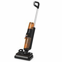 Aspirateur sans fil léger pour l'entretien des sols de toute la maison, avec 30 minutes d'autonomie, double réservoir d'eau, pour marbre, carrelage, bois