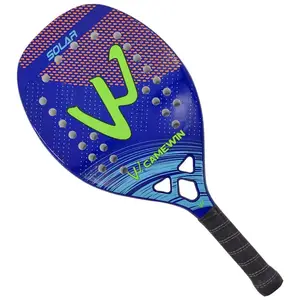 Hot Sales High Quality Sand Grit Summer Holiday Series Carbon Top Beach Tennis Racket Paddle.
