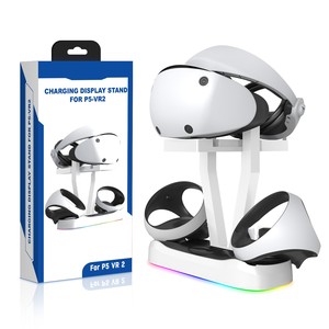 <span class=keywords><strong>PS</strong></span> VR2-Base de carga magnética con luz RGB, soporte de carga para <span class=keywords><strong>gafas</strong></span> <span class=keywords><strong>VR</strong></span>, estante de almacenamiento, soporte de pantalla de carga para P5-VR2 - Product Image 1