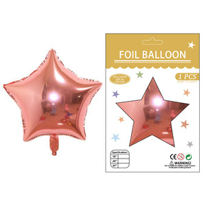 Wholesale Party Decoration Color Card Packaging 18 Inch <strong>Aluminium</strong> Star <strong>Foil</strong> <strong>Balloons</strong>