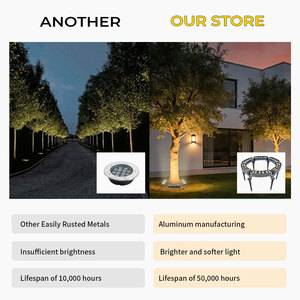 <strong>Outdoor</strong> Electric Aluminum IP66 Waterproof Palm <strong>Tree</strong> Ring <strong>Light</strong> Remote Control 5-Year Warranty 2700K Warm White Garden Lighting - Product Image 4