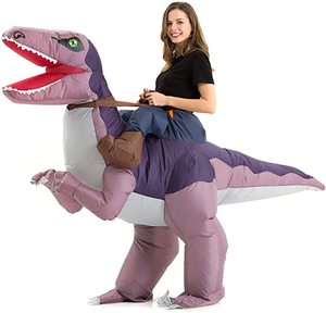Costume de <span class=keywords><strong>dinosaure</strong></span> gonflable pour adulte, <span class=keywords><strong>T</strong></span>-<span class=keywords><strong>Rex</strong></span> gonflable, Vélociraptor gonflable, costume de <span class=keywords><strong>dinosaure</strong></span> gonflable de luxe pour Halloween - Product Image 1