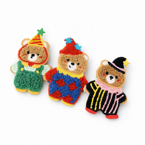 ファッション動物赤ちゃん女の子のためのクマのヘアクリップかわいい甘いカワイイ子供のためのスナップクリップ子供のための子供のヘアアクセサリー中国のサプライヤー - Product Image 1