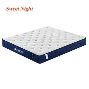 King Size <span class=keywords><strong>Memory</strong></span> <span class=keywords><strong>Foam</strong></span> Chân Không Đóng Gói Nệm Trong Một Hộp Pocket Coil Khách Sạn Bonnel Euro Top Cuộn Lên Twin Nữ Hoàng Mùa Xuân Giường Nệm - Product Image 1