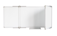 Tableau blanc magnétique pliable effaçable à sec, cadre en aluminium anodisé, panneau arrière en acier galvanisé, portable pour le bureau et la salle de classe