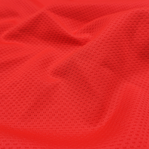 Pemasok Cina kain mata burung poliester harga Per Meter, kedatangan baru kain jala lubang tali ganda Solid untuk dijual - Product Image 4