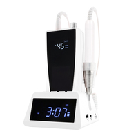 Machine à ongles professionnelle rechargeable sans fil 45000 tr/min avec logo personnalisé, lime électrique portable 85W pour salon de manucure
