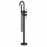 Robinet de baignoire encastré ZOGII à commande thermostatique, 3 poignées, montage au sol, design moderne, corps en cuivre, sortie SUS304, cartouche en céramique