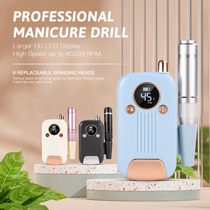 Mixed Procurement Low Price Wholesale Professional Manicure Drill Larger HD LCD Display 45000rpm Rechargeable <b>Nail</b> Drill,<b>Nail</b> - Product Image 1