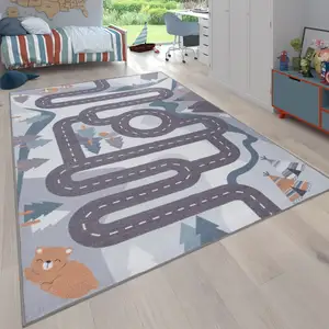 Modern Design Soft Polyester Anti-Slip Kids Children Play Room Bedroom Carpet Kids Rug