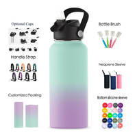 Nouvelles bouteilles d'infusion filtre sous vide fruits infuseur bouteille d'eau flacon isolé avec poignée couvercle bec pour Camping