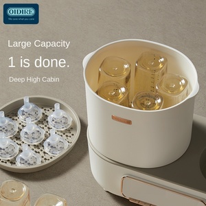 OIDIRE Full Glass Temperatura constante Pot Plastic Home Baby Milk Warm Biberón Esterilizador y secado Ajustador dos en uno - Product Image 3