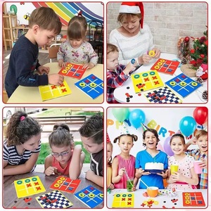 Nuovo feltro Mini Jiugongge Tic Word <span class=keywords><strong>Puzzle</strong></span> per bambini educazione precoce gioco da tavolo all'ingrosso libri illustrati - Product Image 3