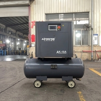 Compresseur d'air à vis AK 8-10 bars, 10 CV, 20 CV, avec réservoir 207 L, type combiné deux-en-un, prix d'usine le plus bas