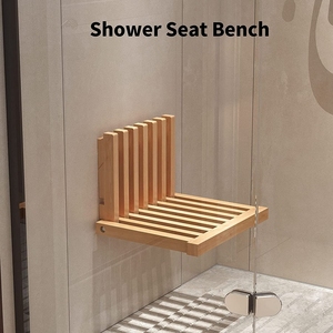Siège <span class=keywords><strong>de</strong></span> <span class=keywords><strong>douche</strong></span> en <span class=keywords><strong>bambou</strong></span> Eco Go, tabouret pliant mural, chaise <span class=keywords><strong>de</strong></span> <span class=keywords><strong>douche</strong></span> - Product Image 3