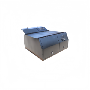 Aluminum Dual Compartment Ute <b>Box</b>, One Side Ventilated Dog <b>Box</b> & One Side <b>Lockable</b> Tool Storage <b>Box</b> With Gas Strut - Product Image 1