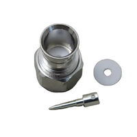 Connecteur coaxial RF mâle de type N 50 ohms à souder pour câble super flexible de 1/2''