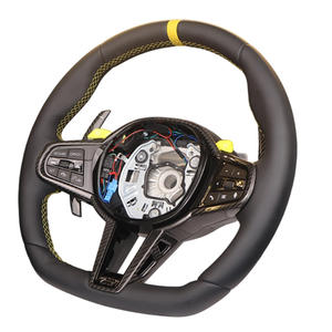 Setir Kemudi Kulit Jahitan Kuning Kustom untuk Bmw F44 F80 M3 G30 540i M4 2015 - Product Image 1