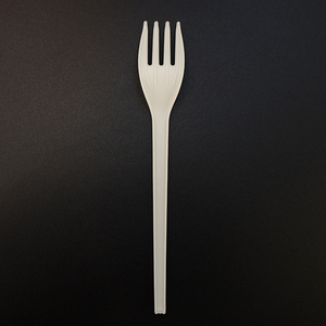 Fourchette jetable compostable certifiée CPLA, couverts écologiques biodégradables, fourchettes en plastique jetables - Product Image 6