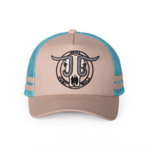 Haute qualité 5 panneau broderie tête de <span class=keywords><strong>vache</strong></span> maille coton Sport violet camionneur chapeaux 2 rayures casquette de camionneur - Product Image 5