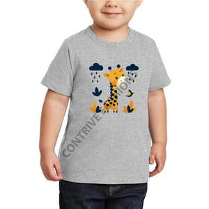 เสื้อยืดเด็กผ้าฝ้าย 100% เป็นมิตรกับสิ่งแวดล้อม - น้ำหนักเบาและระบายอากาศได้ดี แขนสั้น ลายพิมพ์สัตว์ - Product Image 4