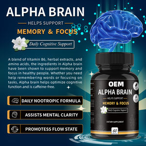 Capsules nootropiques Alpha Brain de DUOZI avec vitamine B6 et extraits de plantes pour la mémoire, la concentration et la clarté mentale, 60 capsules - Product Image 2
