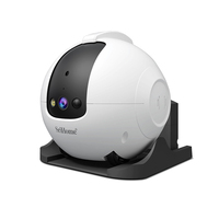 Robot intelligent pour animaux de compagnie, contrôlé par application, avec caméra HD et vision nocturne infrarouge, pour chiens et chats.