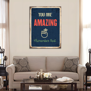 Hongya – peinture sur toile avec <span class=keywords><strong>phrase</strong></span> de motivation à prix d'usine pour art mural décoratif de la maison - Product Image 2