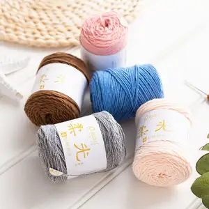 Yarncrafts Melhor vender fornecedores fantasia algodão acrílico tapete fio para tricô