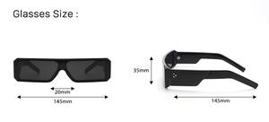 2024 nouvelle mode lunettes de soleil personnalisées petit carré ombre Internet célébrité pendentif lunettes personnalisé à la mode Y2K transfrontalier PC - Product Image 6