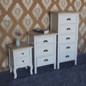 Armadio cassettiera bianca 6 cassetti Shabby Chic Vintage camera da letto blu Navy cassettiera - Product Image 6