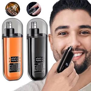 Mini-tondeuse à poils de nez et d'oreilles pour hommes, portable, rechargeable, étanche, faible MOQ, vente en gros - Product Image 1