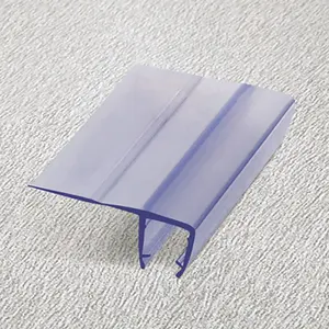 Balleyspring B004 Hard Soft 90 Degree PVC Waterproof Glass Shower Door Seal Strip