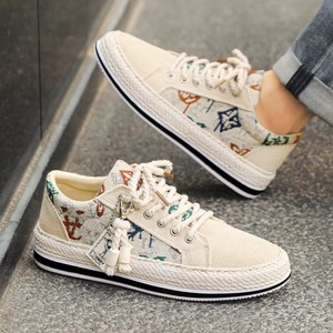 Zapatos de Lona para Hombre - Zapatillas Casuales Transpirables y Versátiles de Verano con Suela Suave, Zapatos para Caminar que Aumentan la Estatura - Product Image 1