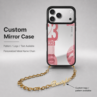 Cadena de Metal Personalizada para Teléfono, Grabado Láser con Nombre y Logotipo, Correa de Cordón, Accesorio de Regalo Personalizado, Venta al por Mayor, MOQ 20 (Modelo Único)