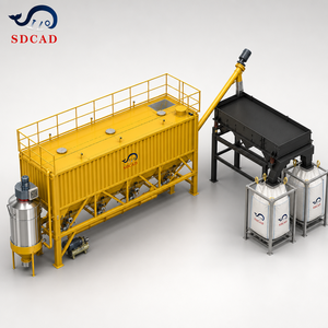 Mobile Horizontal Silo 30T 50T Foundation-Free Portable Cement Storage Silo with Vertical Auger Conveyor <strong>for</strong> <strong>Sale</strong> - Product Image 2