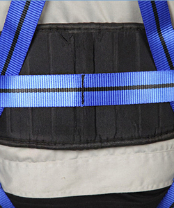 Arnés de seguridad retráctil de 5 puntos para trabajos en altura con doble cuerda anticaídas - Product Image 5