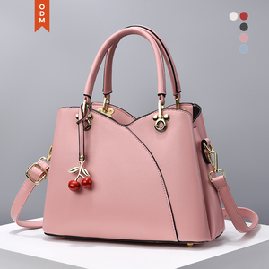 Sac à main pour <span class=keywords><strong>femme</strong></span> en cuir PU tendance, couleur unie, sac à bandoulière, sac fourre-tout, sacs de luxe pour femmes, directement de l'usine - Product Image 2