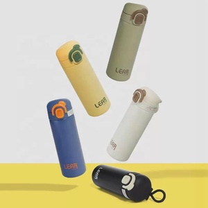 Phong cách mới phích cup với khóa nảy Bìa thông minh chai nước hiển thị nhiệt độ chân không bình thermoses - Product Image 2