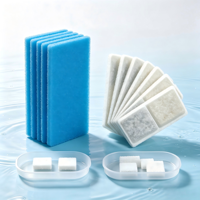Kit de remplacement de filtre pour fontaine à eau pour animaux de compagnie, pour chats et chiens, charbon actif en coque de noix de coco, résine, accessoire pour fontaine à eau pour chat
