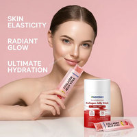 OEM Fiber Detox Collagène Coréen Peptide en Sachet Gelée Vitamine C 25 Pack Complément Beauté Éclaircissant pour la Peau Bâtonnets de Gelée de Collagène