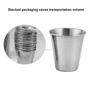 Tazza di vino in metallo da 80ml per Bar Party Cocktail ristorante Barware per bere Mini tazze da caffè in acciaio inox bicchierini