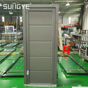 דלתות אלומיניום מלאות מבית SUNGYE ישירות מהמפעל, עיצוב פשוט, דלת אלומיניום חיצונית עם פאנל חלת דבש עמיד בפני רעשים וחזק במיוחד - Product Image 3