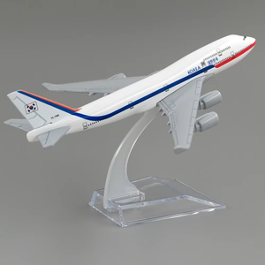 16cm 보잉 747-400 한국 대통령기 데코레이션 다이캐스트 항공기 모형 (전시용) - Product Image 5