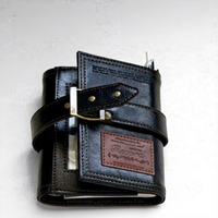 Carnet de notes A6 A5 M5 à trois volets, style vintage, haut de gamme, à feuilles mobiles, esthétique rétro, planificateur, portefeuille budgétaire