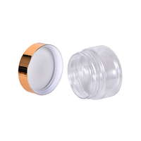 Petits pots de voyage ronds transparents avec couvercles pour maquillage, poudre, fards à paupières, pigments, lotions, crèmes, baume à lèvres