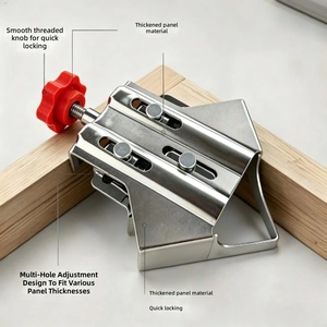 Pince d'angle en acier inoxydable pour le travail du bois, fixation rapide à 90 degrés, outil de positionnement pour cadres photo, Chine - Product Image 4
