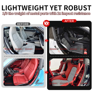 Sièges baquets universels en fibre de carbone sèche pour Porsche 911 718 Panamera Taycan GT3 RS - Product Image 2