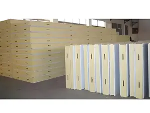 Producers Building Materials Heat Insulated And Fire-Proofing High Quality Glass Wool Pu Sandwich Panel