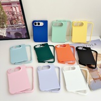 Coque de téléphone portable ultra-fine en plastique coloré, anti-chute, pare-chocs PC, protection durable pour iPhone 18 Duo